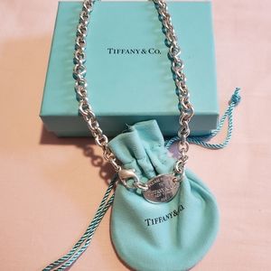 Tiffany and co necklace. 16 inch choker. Really good condition